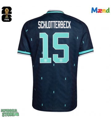 Tyskland Nico Schlotterbeck #15 Replika Udebanetrøje VM 2026 Kortærmet